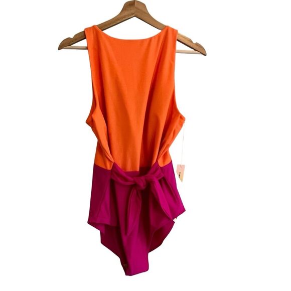 Summersault The Tie Belted Cove One Piece Swimsuit Size 16 Beach Vacation Resort - Picture 1 of 9
